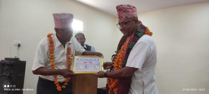Inaugurating the church, village chairman Chaudhary said, "I will now take initiative to build a burial ground."